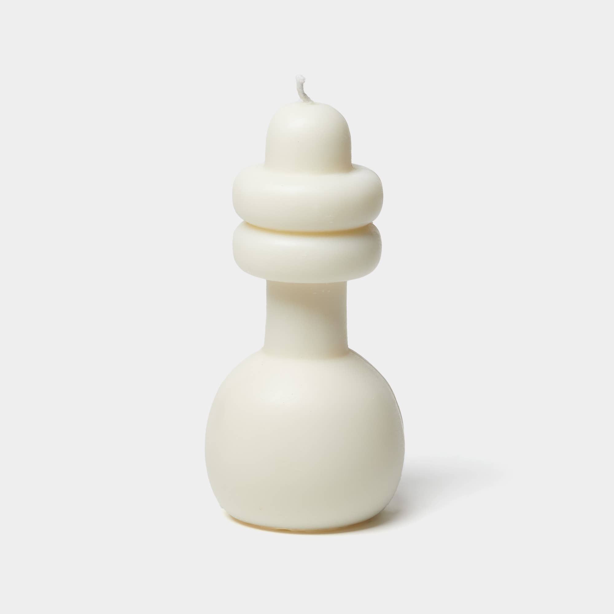 Spindle Candle Bub - White