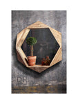 Wooden Quad Mirror