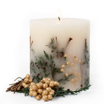 Evergreen Pine Botanical Pillar Candle