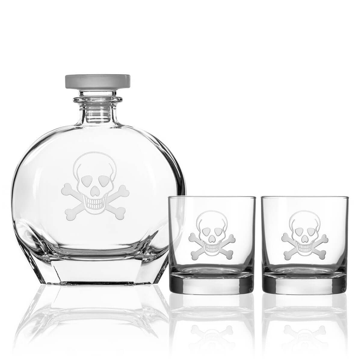 Skull Decanter Gift Set