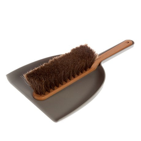 Beechwood Dustpan + Brush, Grey