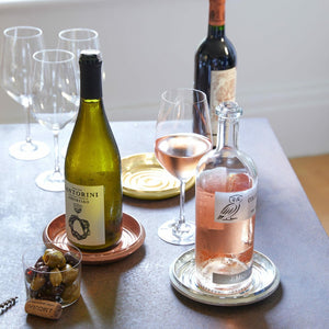Copper Coin Edge Bottle Coaster