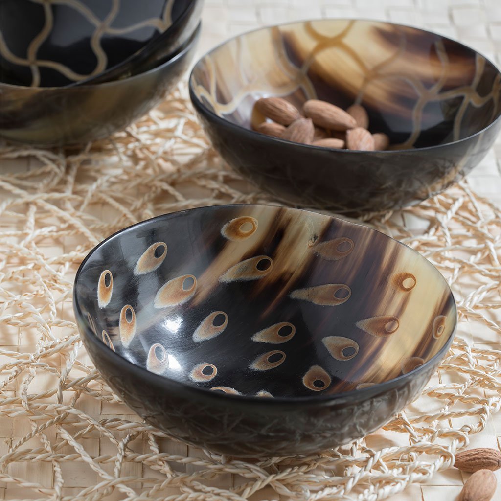 Fishnet Horn Bowl, Large